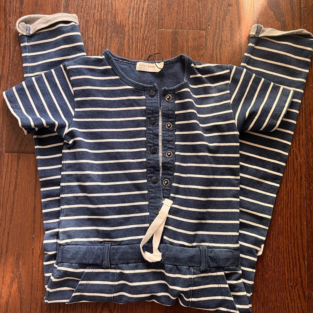 Miles Baby Striped Romper Size 4